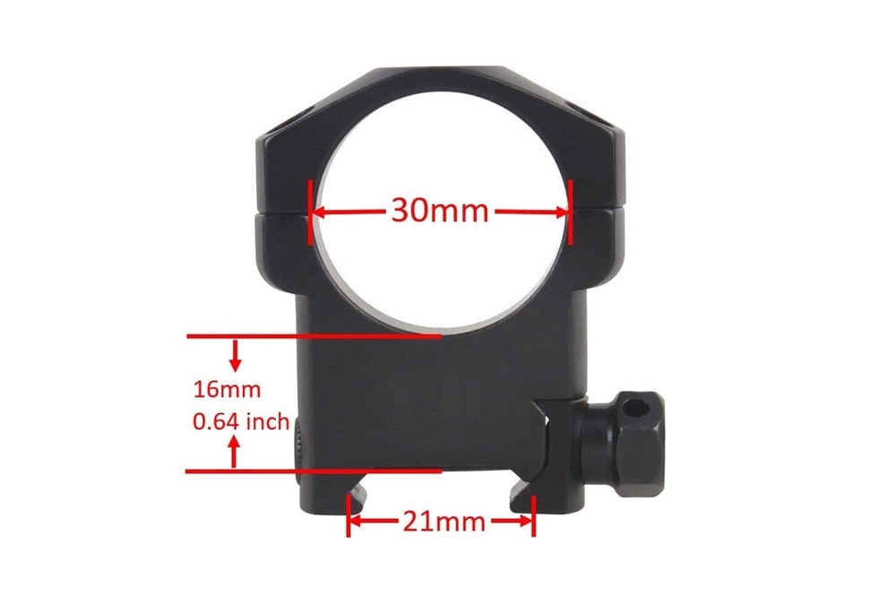 Muzzle-Loaders Exodus 30mm Scope Rings - Medium Base, Matte Black Rings