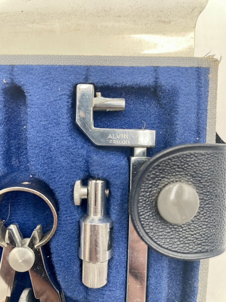 Vintage ALVIN 980 Precision Drawing Set Germany “ Missing Pieces “