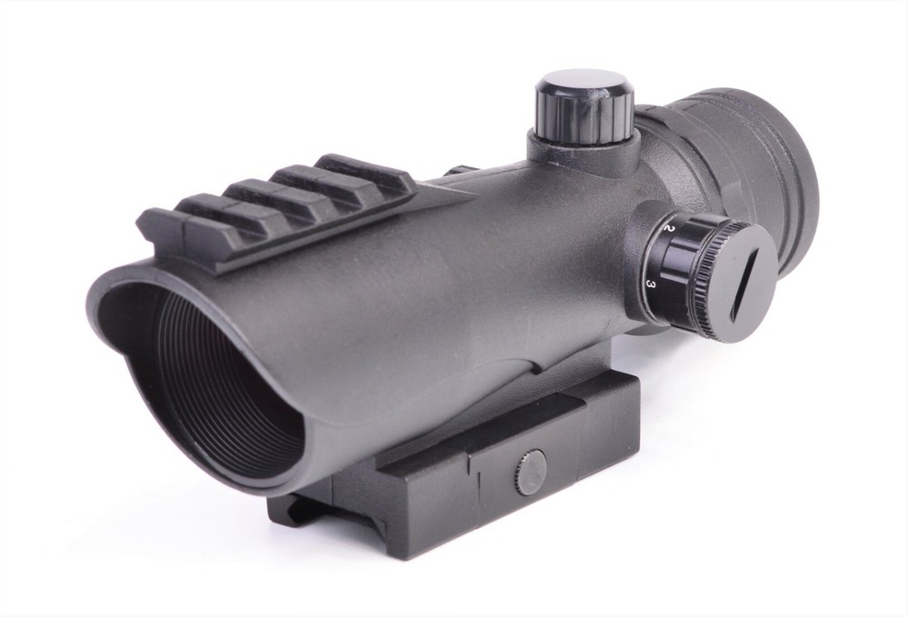 Phantom CQB Poly Reflex Red Dot Scope Sight RDA30 BLACK Picatinny Weaver Mount