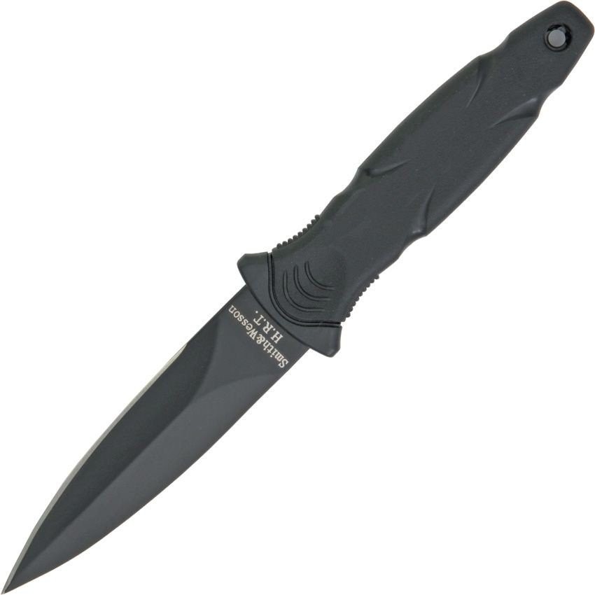 Smith & Wesson Military Boot Fixed Knife Steel Blade Rubberized Handle- SWHRT3BF