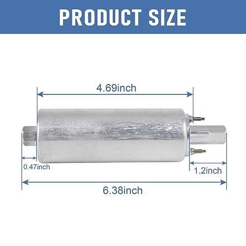 High Flow Pressure External Inline 255LPH Fuel Pump With Installation Kit