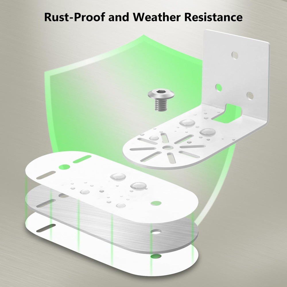 Adjustable Corner Mount Bracket for Eufy Security SoloCam 1 Pack, White