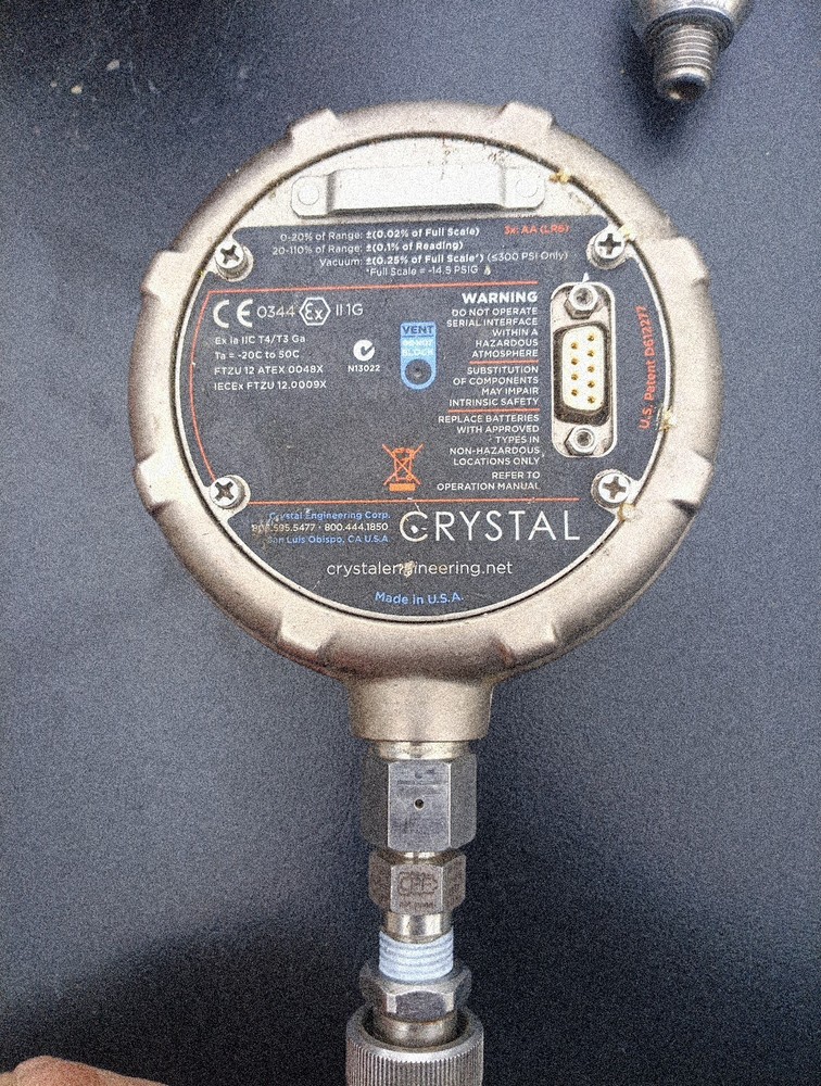 Crystal XP2i Digital Test Gauge 100 Psi