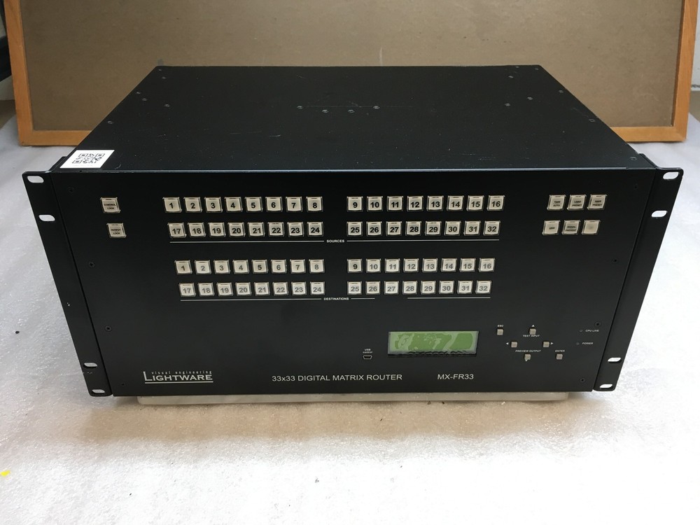 Lightware MX-FR33 visual engineering 33x33 Digital Matrix Router w/ Rack Ears