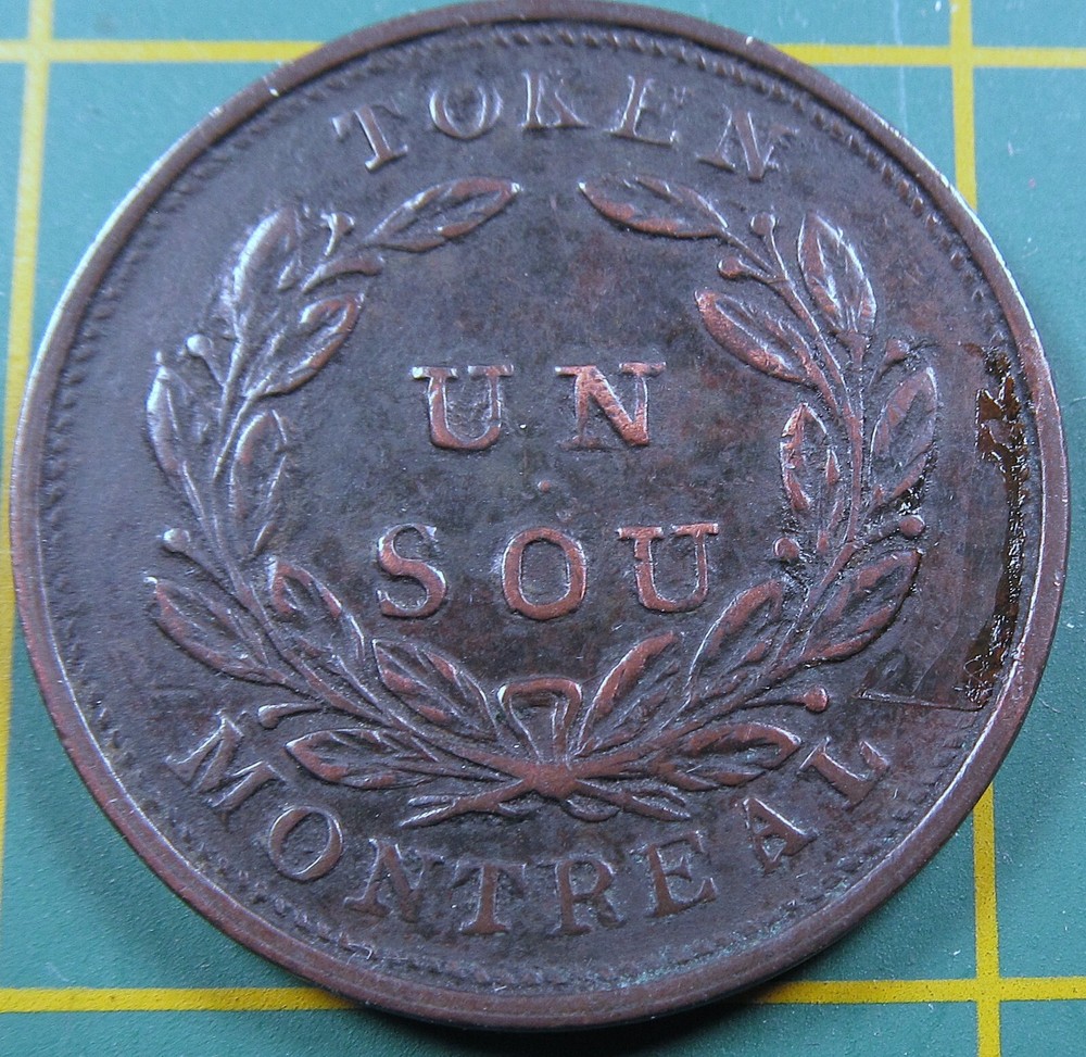 Lower Canada Un Sou Token LC-28