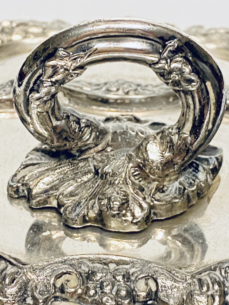 Barbour International Silver Plate Covered Entree Severing Dish