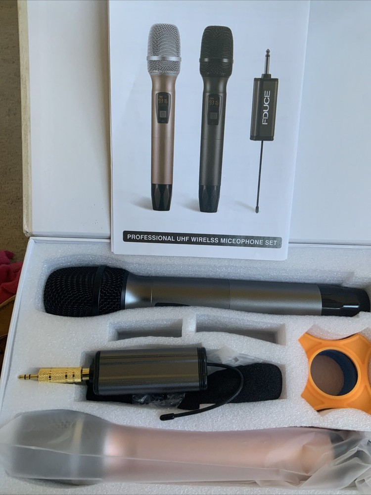 FDUCE Wireless Professional Universal Microphone Duel Handheld System