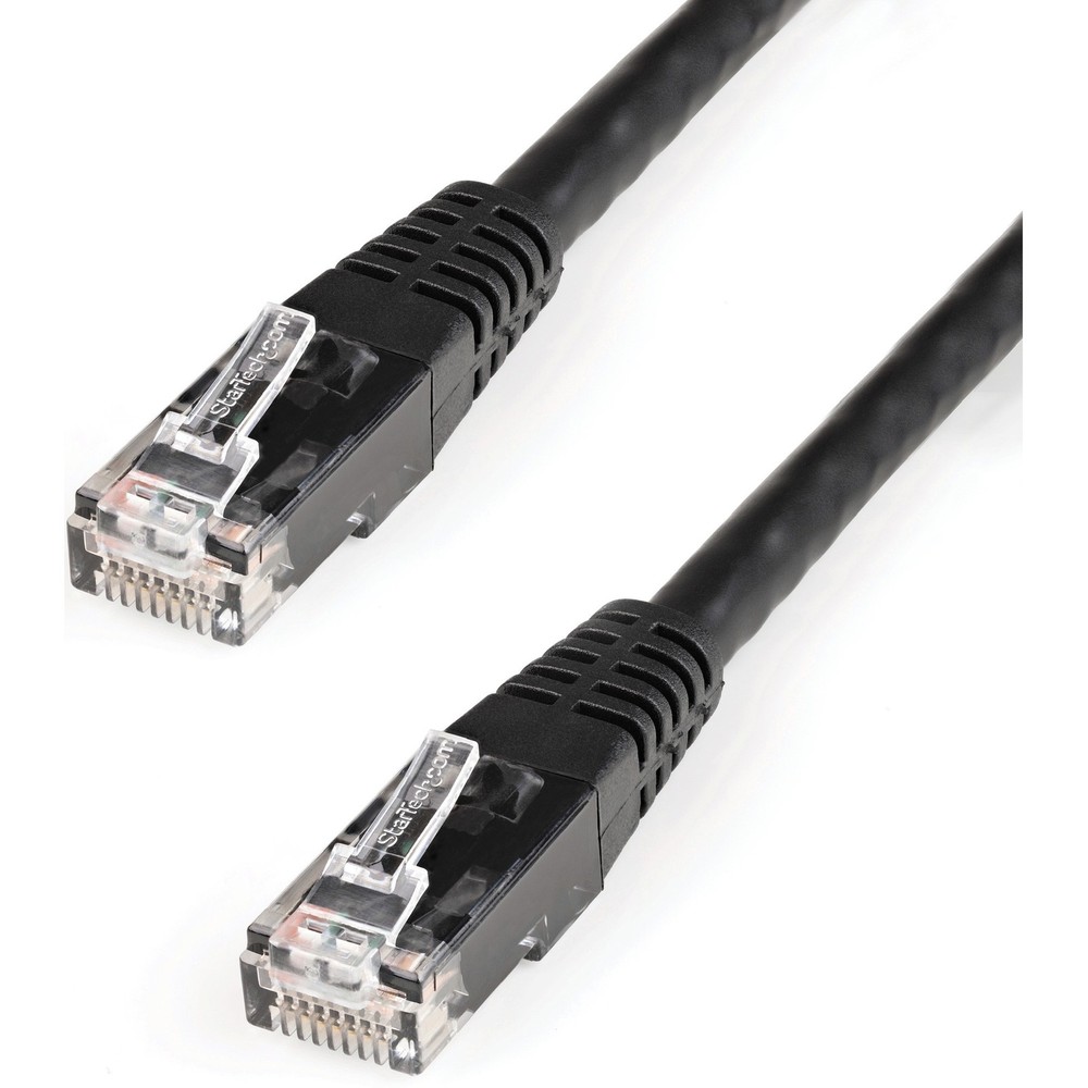Startech IT C6PATCH2BK 2ft Cat6 Patch Cable RJ45 M-F Black