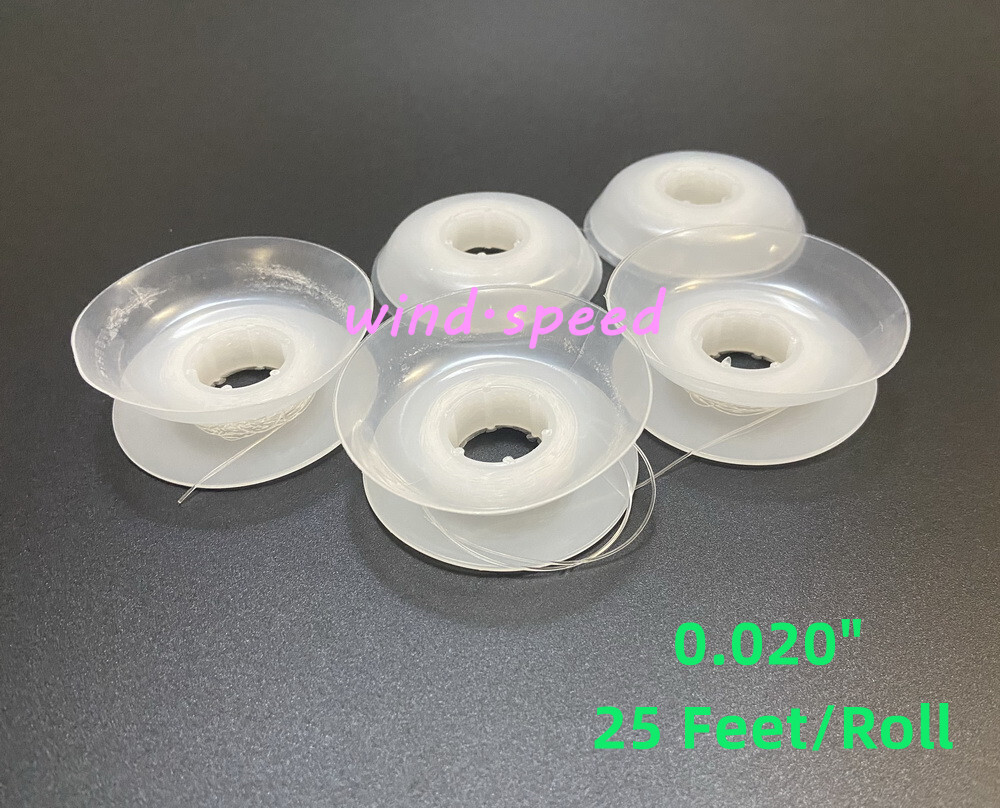 25FT Dental Solid Elastomeric Thread Ortho Brackets Ties Traction Button 0.020"