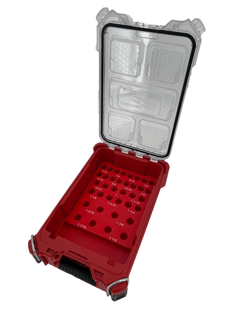 Milwaukee Packout Compact Compatible 7/16 - 1 1/2" Annular Bit Set Tray Insert