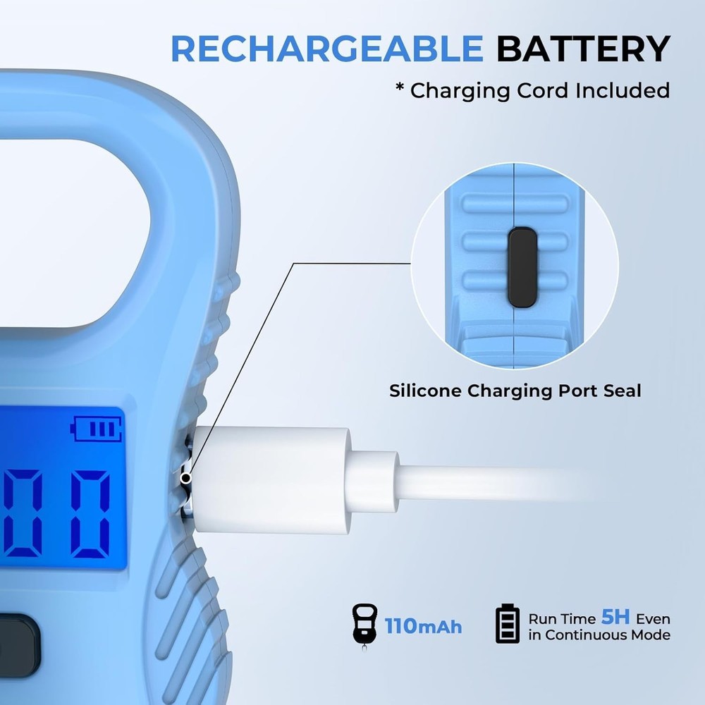 Durable Lightweight Fish Scale with Rechargeable USB & High Precision Readout