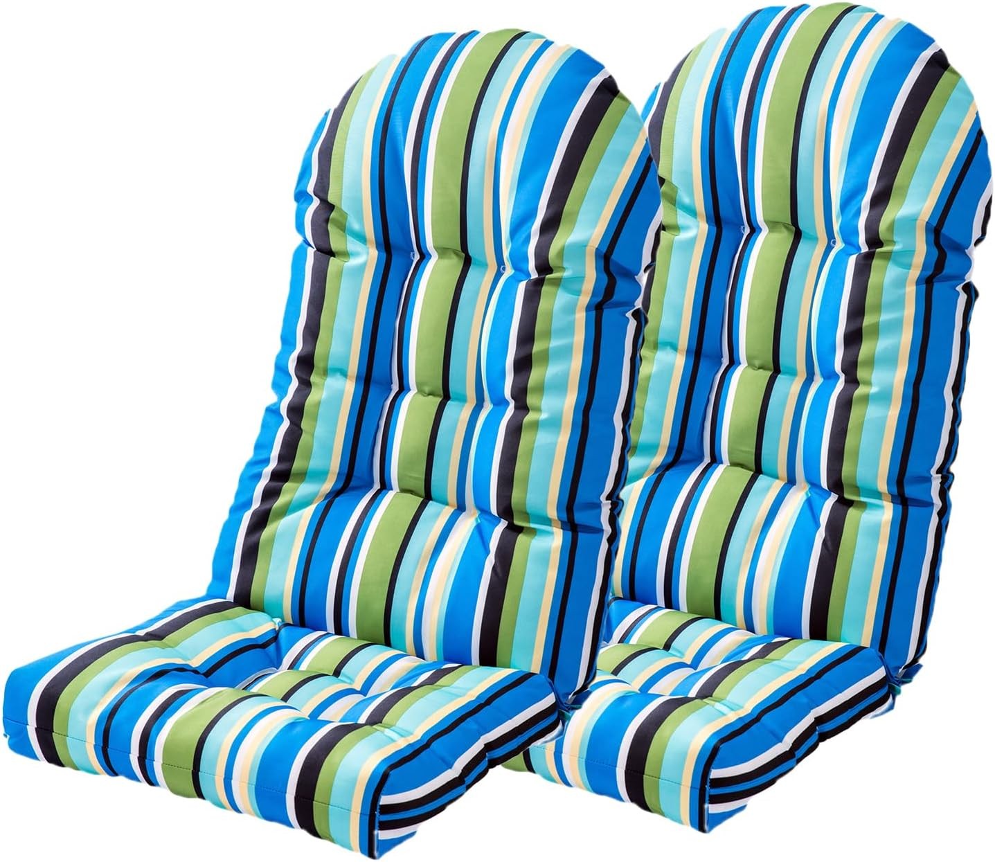 Weather Resistant Adirondack Chair Cushions Set of 2 High Back Rocking Chair