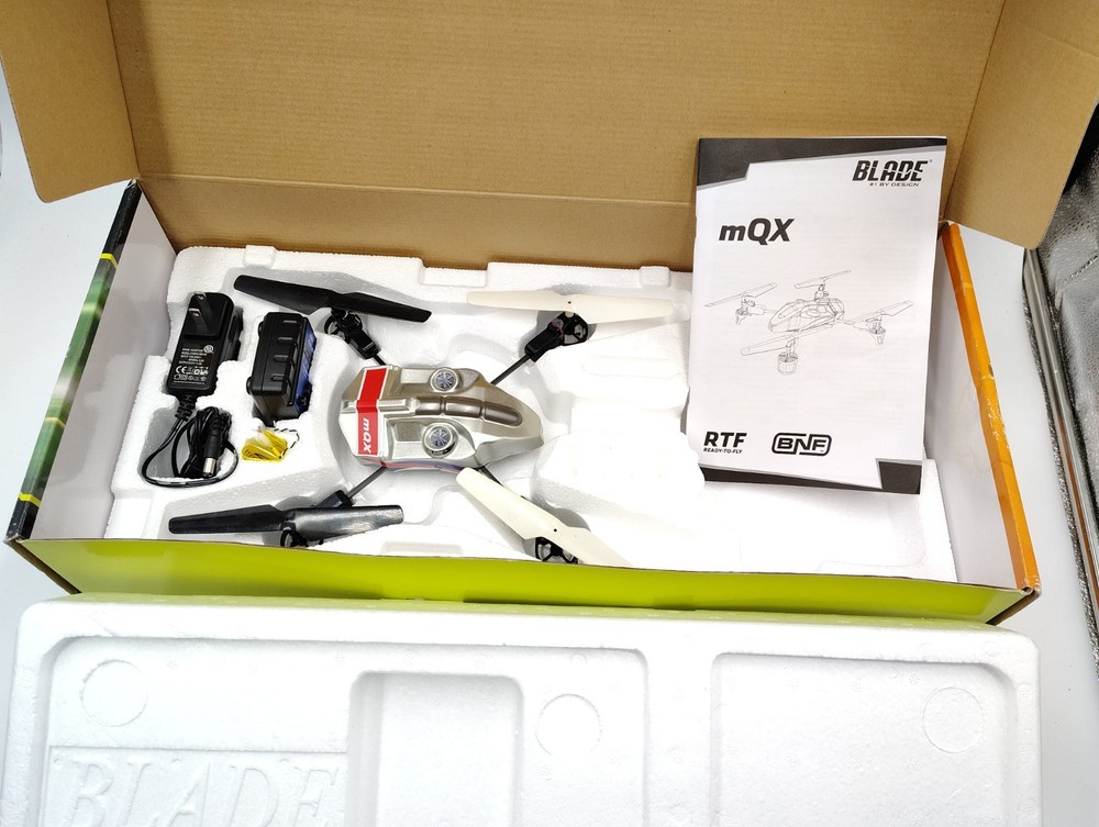 Blade mQX Ultra Micro Quad Copter BNF Bind & Fly RC Drone BLH7580 Untested READ