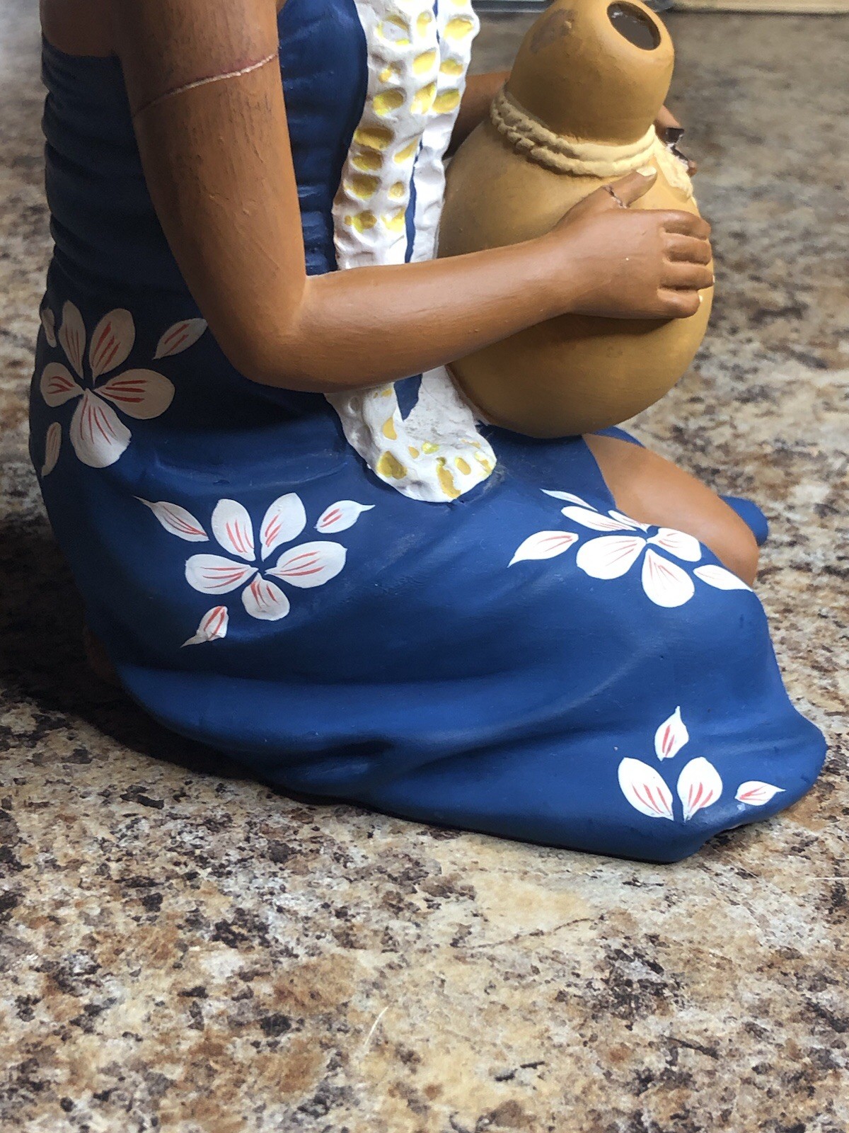 Very Rare 1950’s Hakata Urasaki Hawaii Hula Doll With IPU Made In Japan Damaged