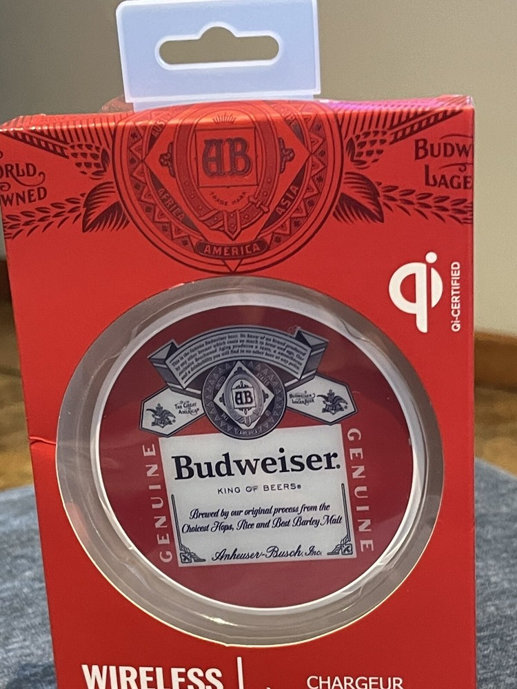 BUDWEISER rapid wireless charging pad Bud Light beer iPhone & Android 2019