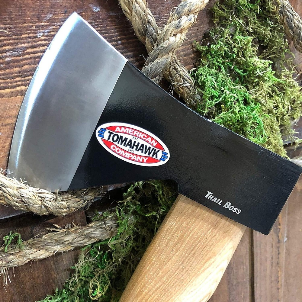 Multi-Functional Trail Boss Axe, 27 In. - Durable 1055 Carbon & Hickory Handle