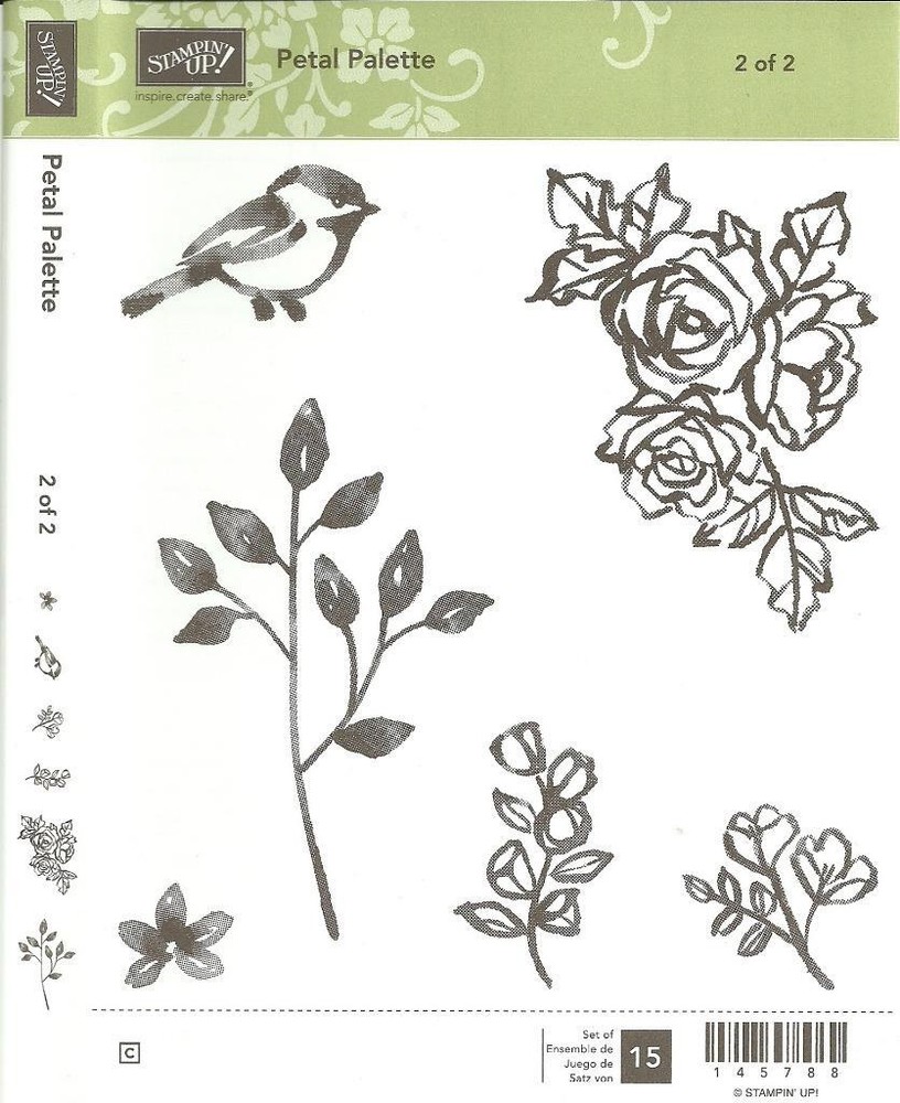 Stampin' Up! PETAL PALETTE 1 & 2 and PETALS & MORE THINLITS Dies - NEW
