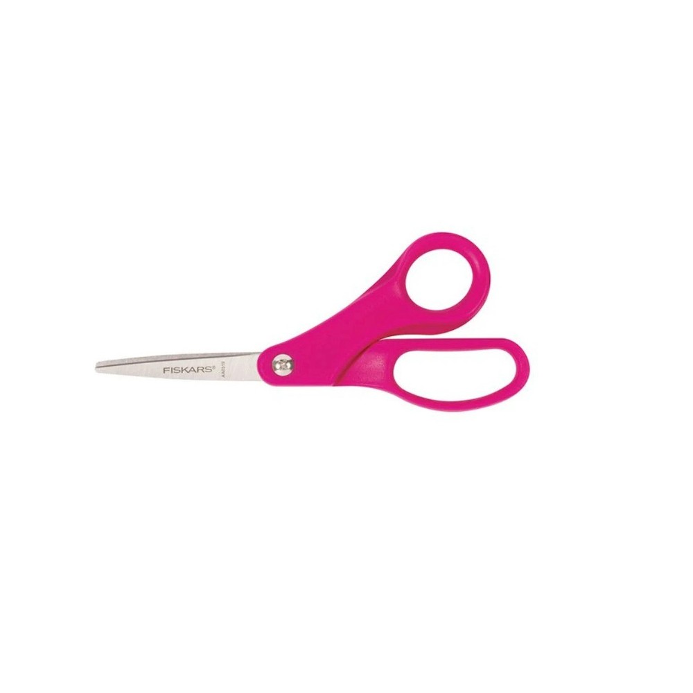 Fiskars Pink Scissors Precision Ground Stainless Steel Blades Small Handle