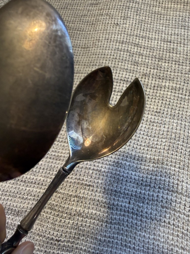 Silver Plated Salad Tongs, ITALY, 9’’