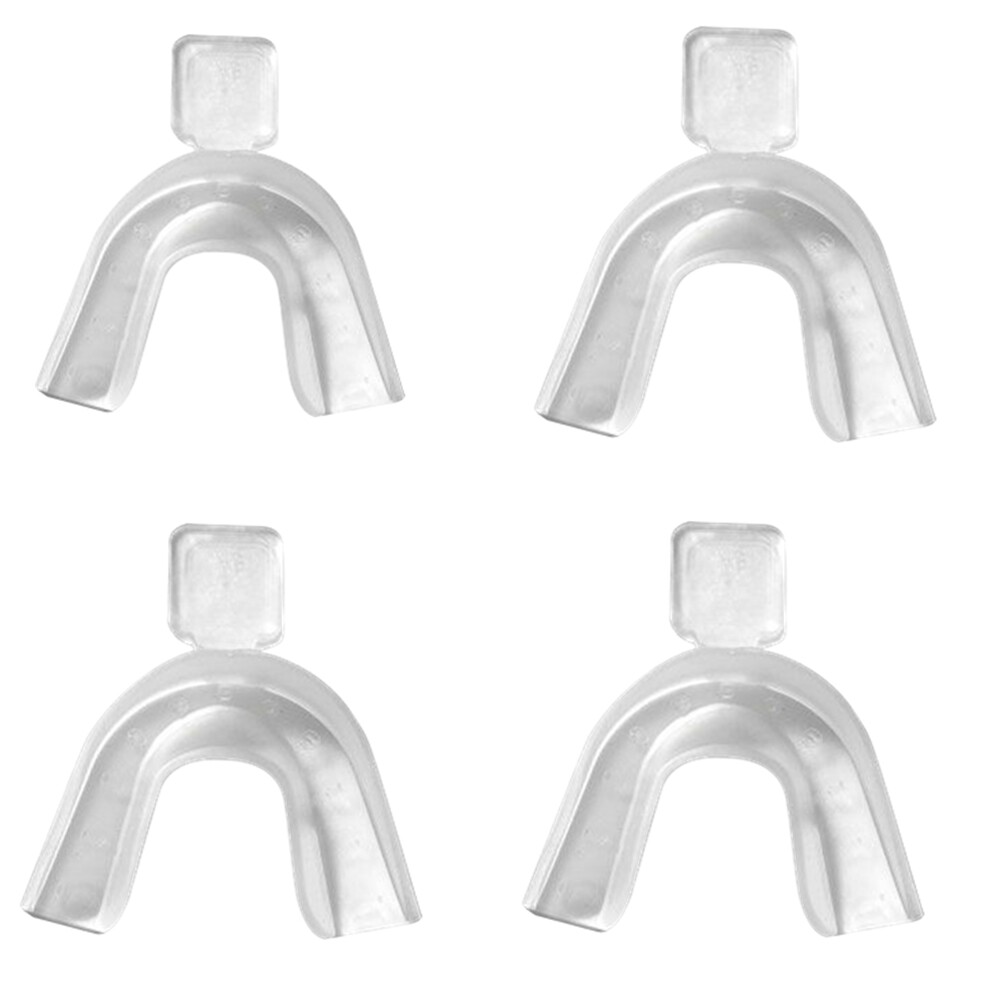 4pcs Thermoplastic Moldable Teeth Whitening Trays Mouth Guard Grinding Teeth