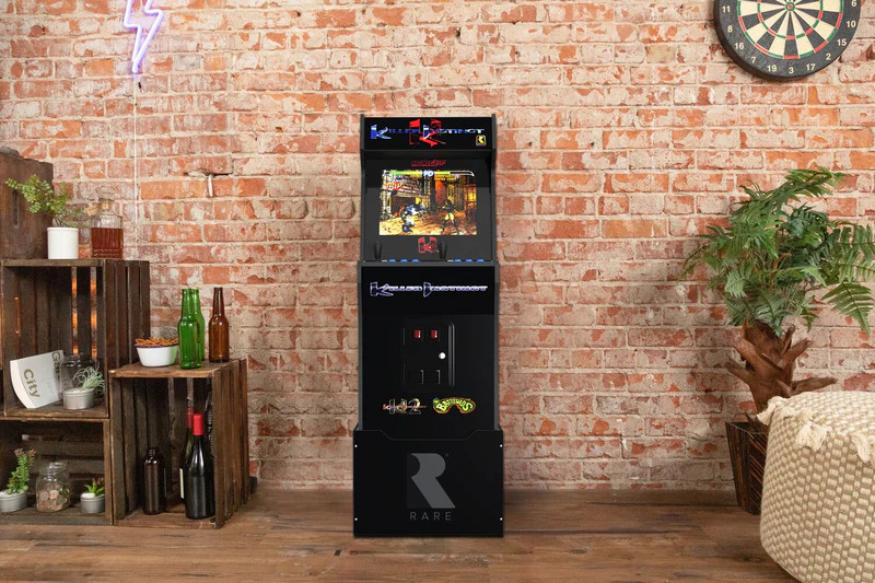 Arcade1Up Killer Instinct Wifi Arcade Video Games Machine Cabinet Riser Stool