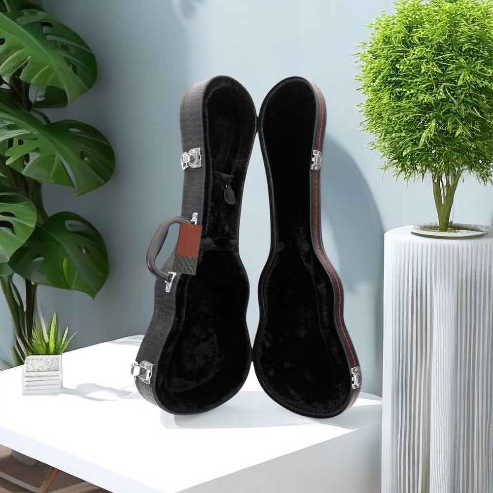 26-Inch Ukulele Hardshell Case - Molded To Body​, ​Python Embossed Texture & PVC