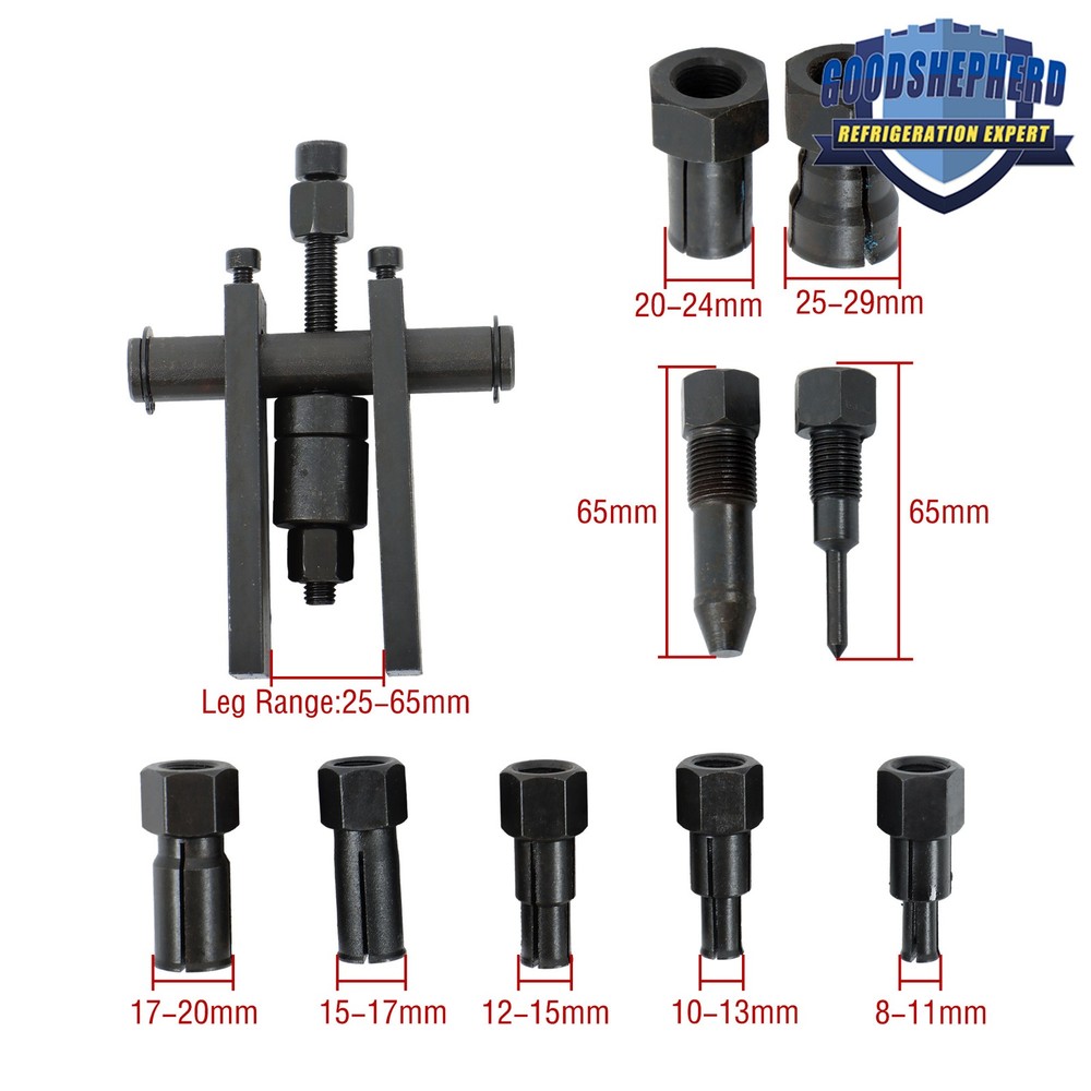 10Pcs Motorcycle Inner Bearing Puller Set Inner Bearing Puller Set w/ Box 8-25MM