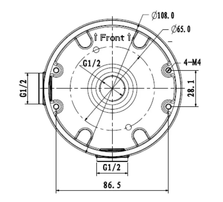 Dahua PFA139 Wall Mounting Junction Box for Select CCTV Security Camera