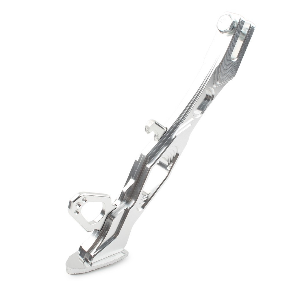 Foot Side Stand Support Leg Kickstand Bracket For Motorcycle Universal Silver