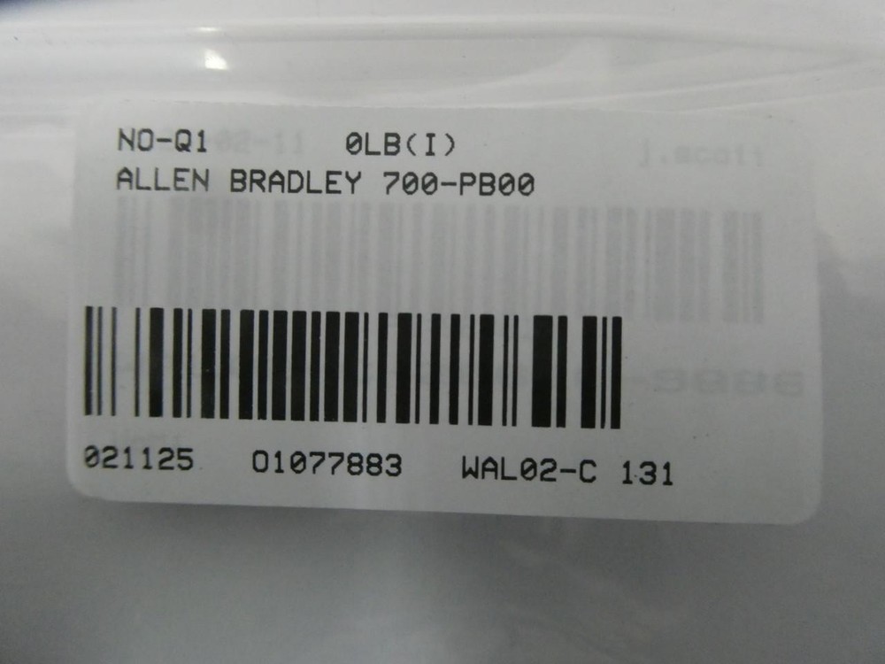 Allen Bradley 700-PB00 Relay Second Deck Ser E