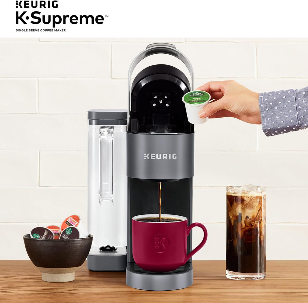 K-Supreme Single Serve K-Cup Pod Coffee Maker, Multistream Technology, 4 Brew Si