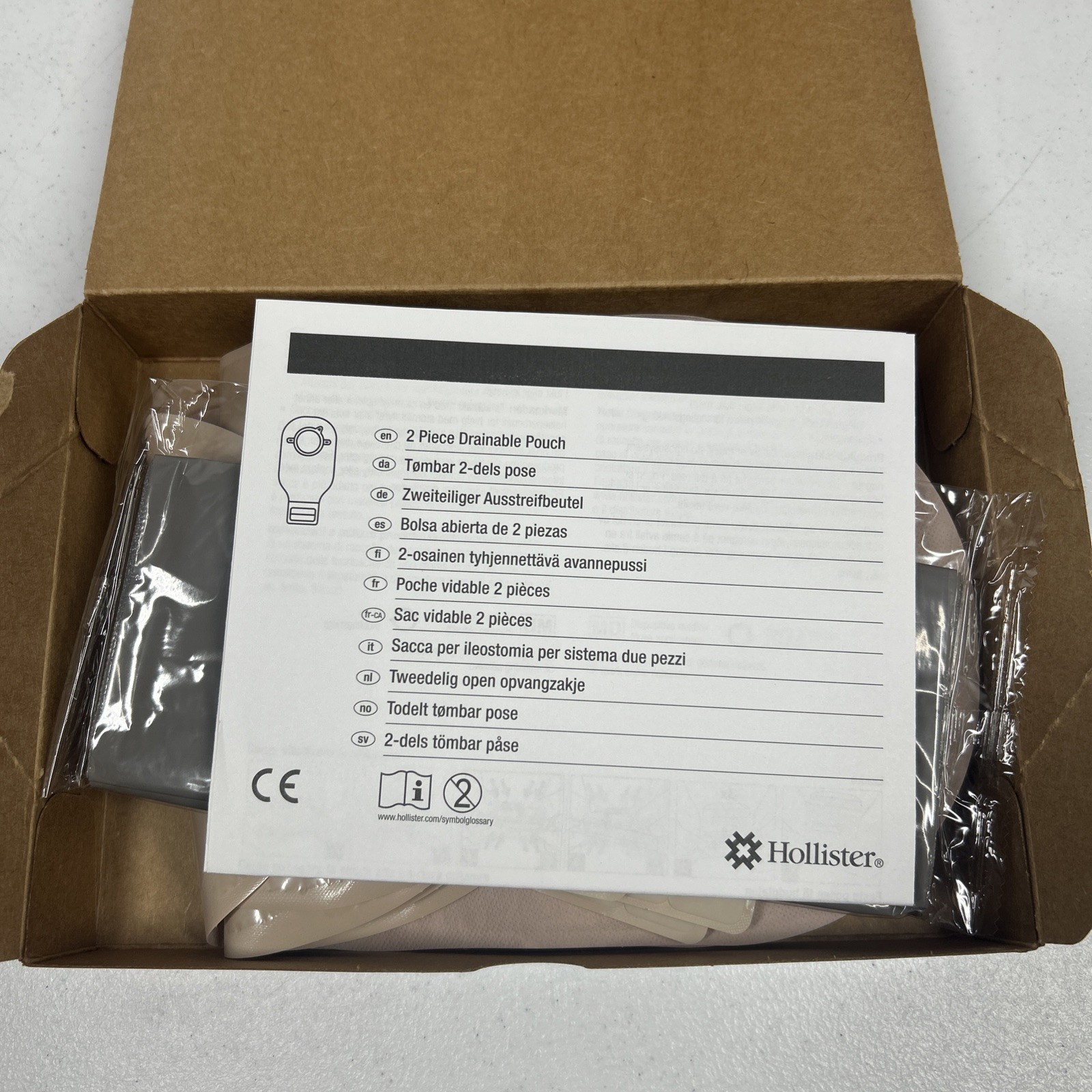 Hollister 18194 10 Count Colostomy Pouch Drainable Bags Only 12"L 12 Inch NIB