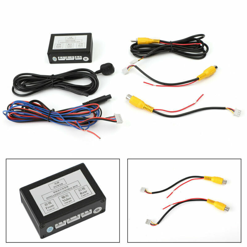 1PC Universal Car Front Rear Parking View Camera Switch 2 Channel Control Box EP