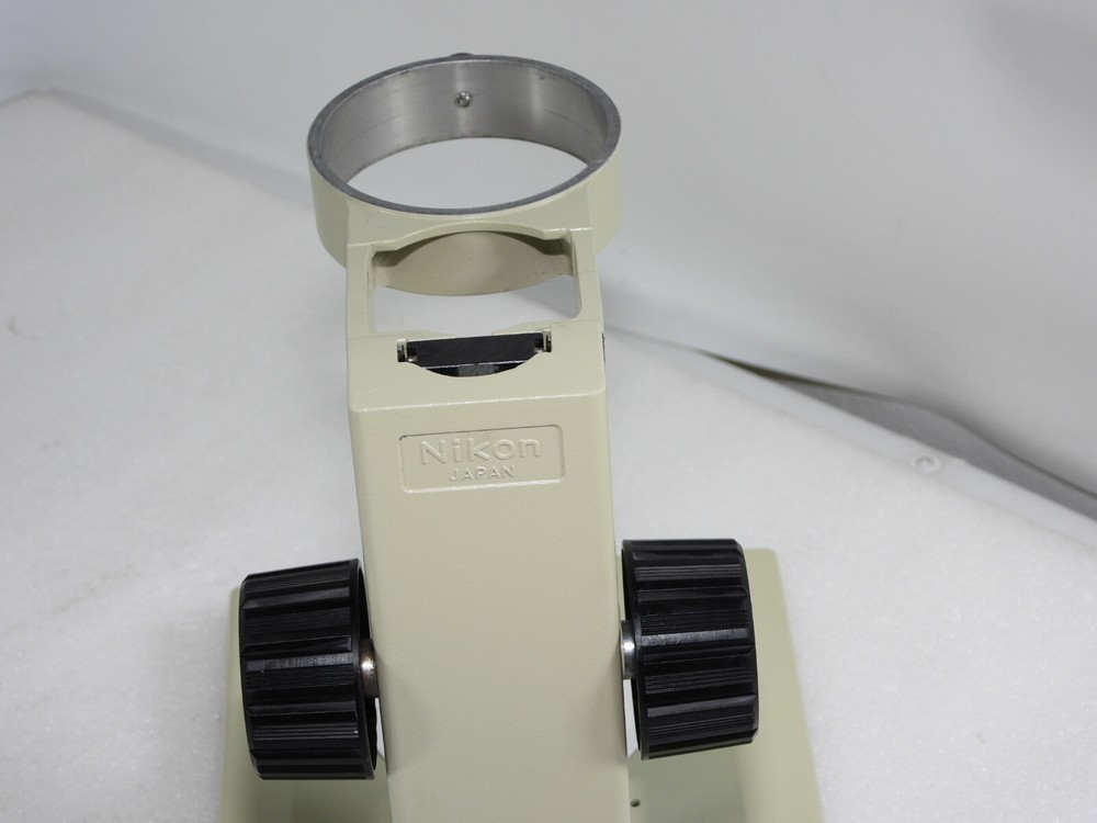 Stereo Microscope Track Stand & Focus Knobs 76mm Body Holder for Nikon SMZ-2B