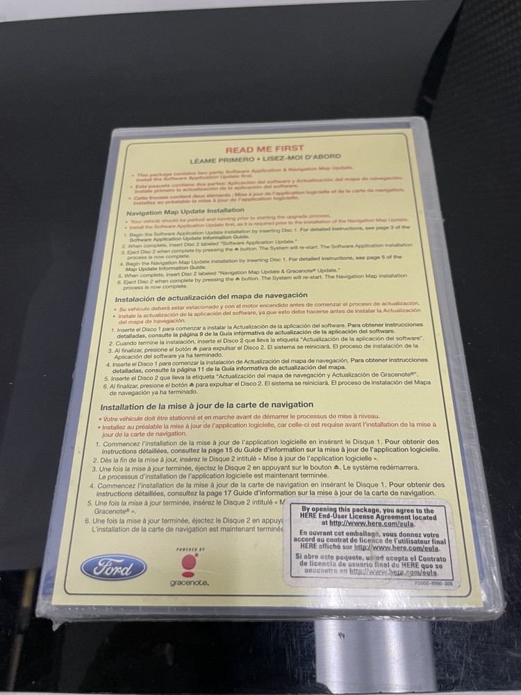 Ford North America Software Application & Navigation Map Update 9.0X DVD 2016