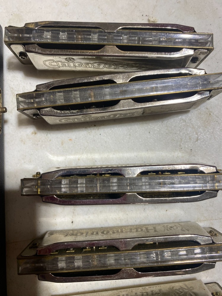 Kay Chicago Blues Harmonica 7 pc Set In Case