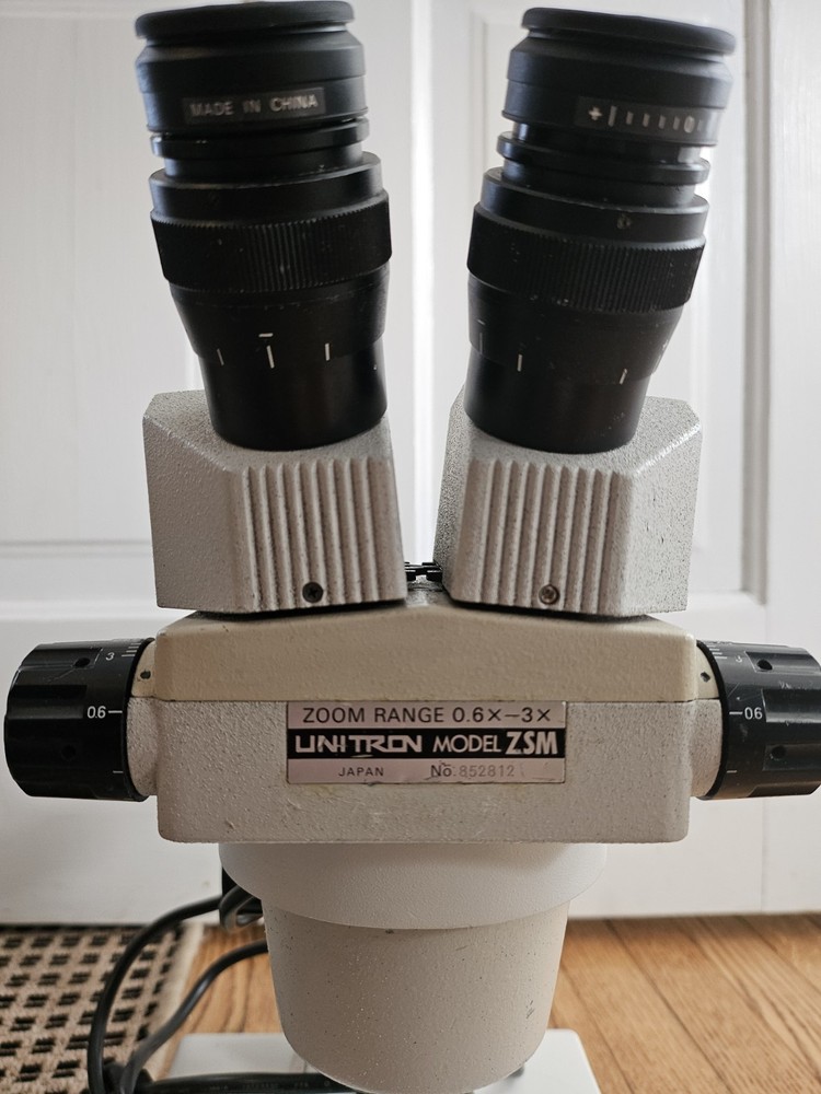 Unitron Model Zsm Stereo Microscope 0.6X-3X Zoom Range