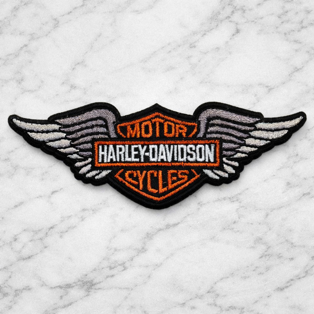 HARLEY DAVIDSON MOTORCYCLES Embroidered Iron/Sew On Patch 4"X1.5" SHIPPED USA