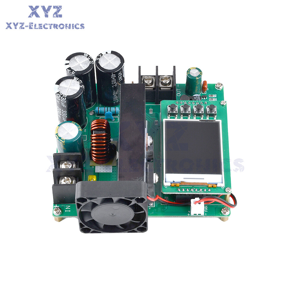 DC9V~60V 900W 15A CNC Constant Current Voltage DC Boost Module LCD Display