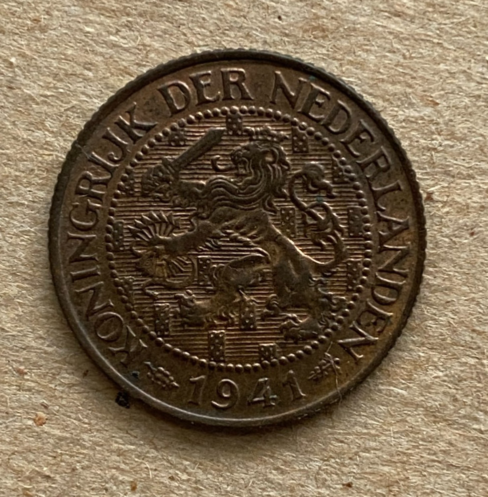 Netherlands, 1 Cent, 1941, KM#152