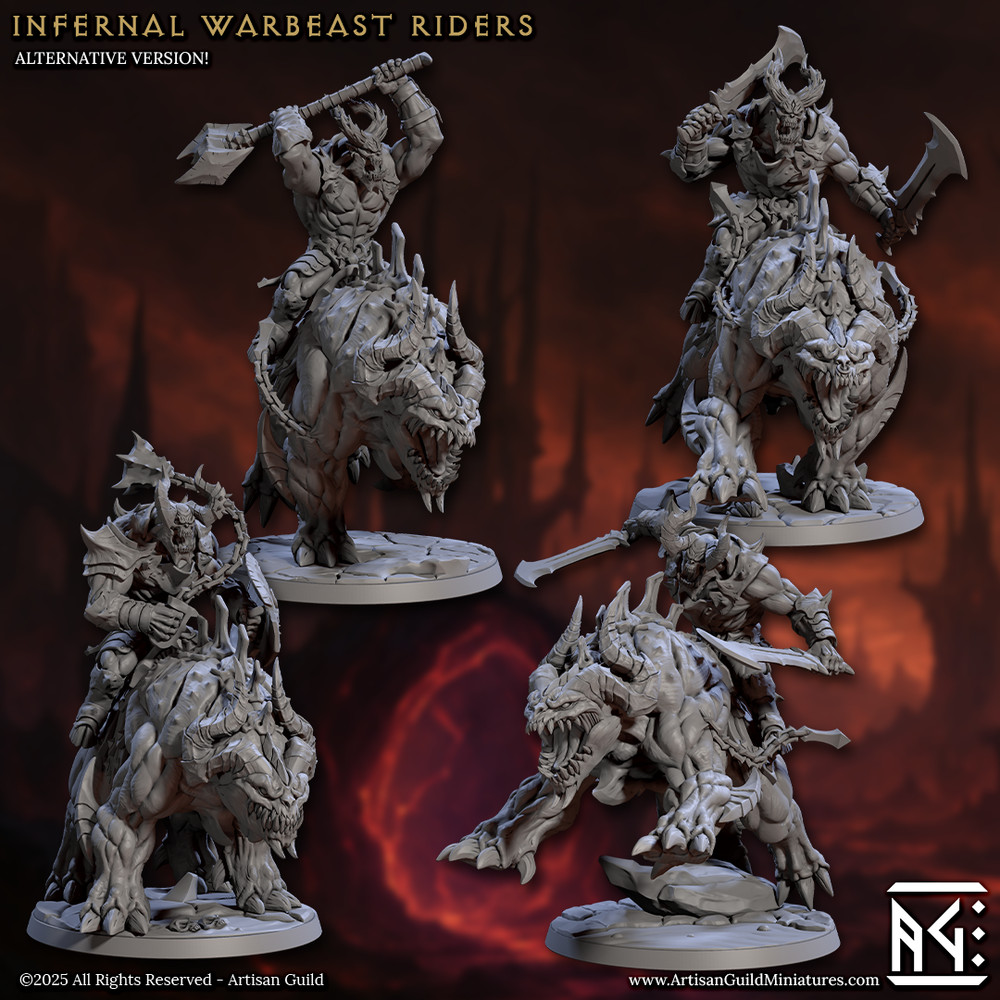 Infernal Warbeast - Flail Axe Hellhound - Artisan Guild - Dungeons and Dragons