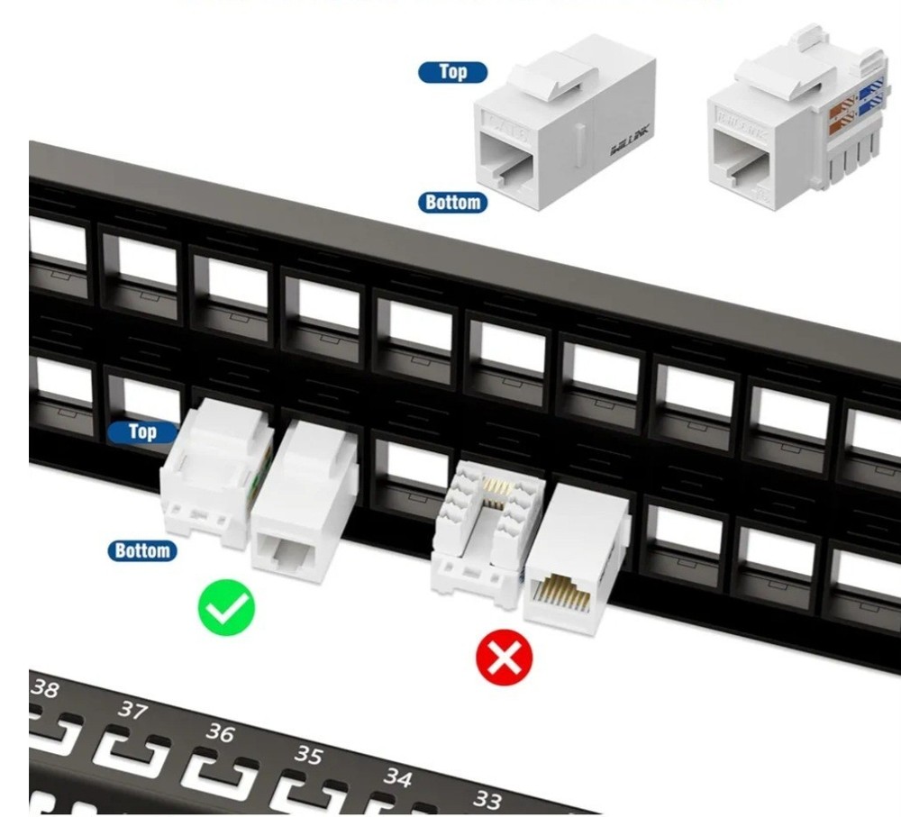 iwilllink 48 port keystone patch panel
