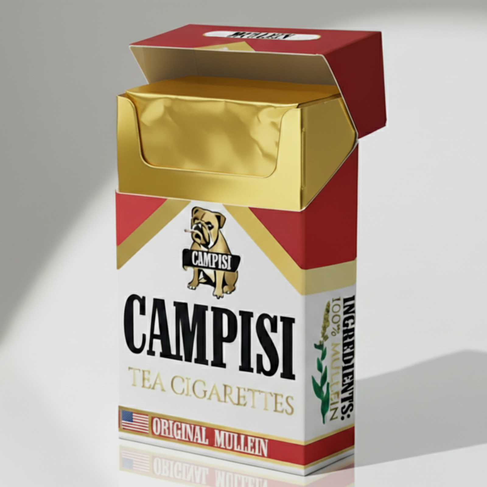 Campisi Original Mullein Tea, Nicotine Free, Tobacco Free, Cessation aid, detox