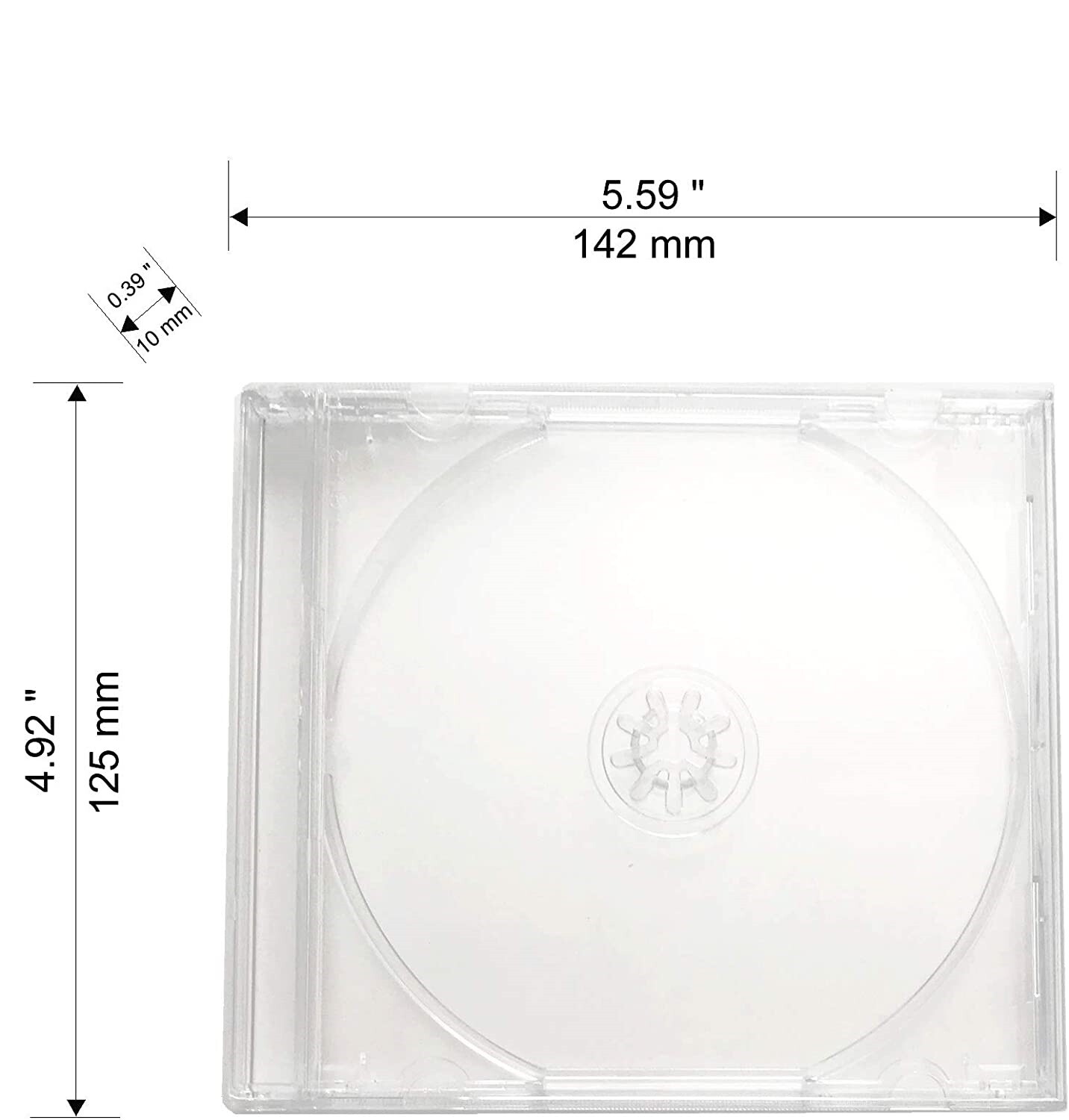 Sony PlayStation 1 PS1 PSOne Dreamcast Replacement Clear CD Disc Jewel Cases -50