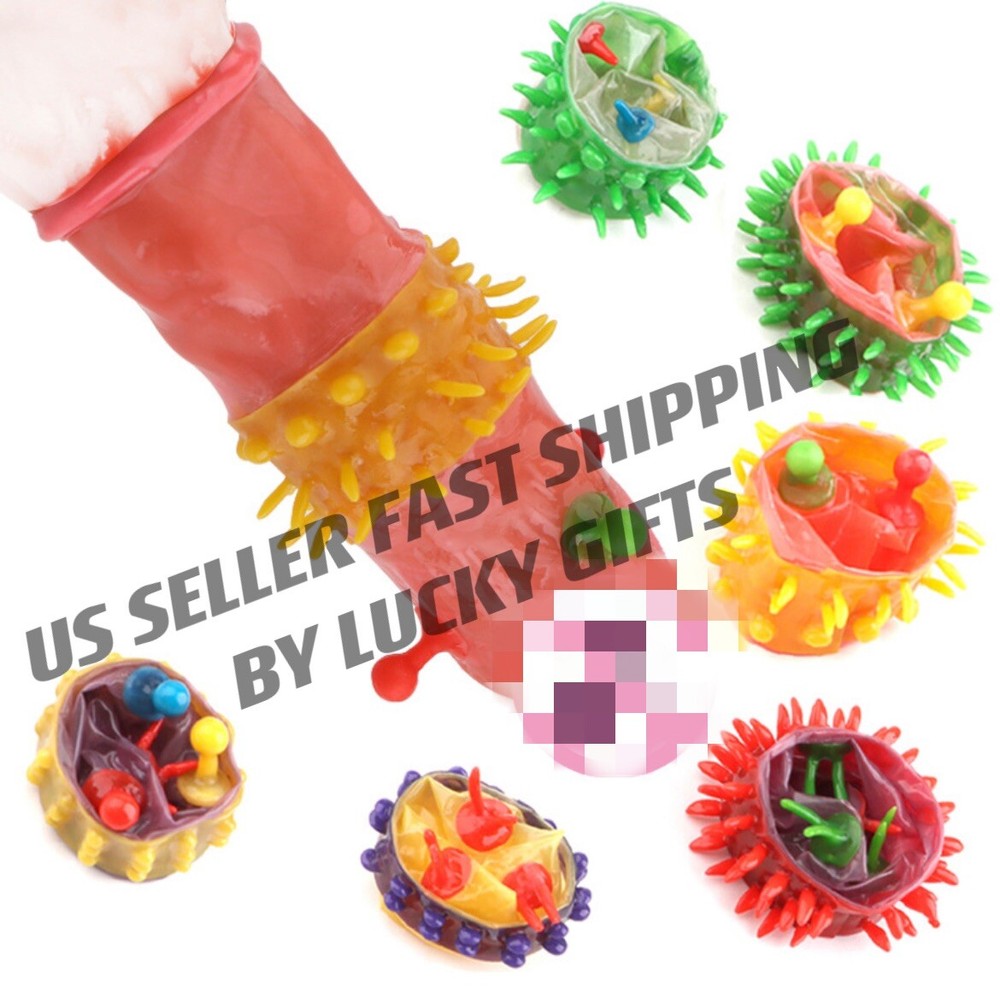 24pc Sensitive Orgasm Thin Latex Condoms Dotted Ribbed Stimulate Vaginal US ship