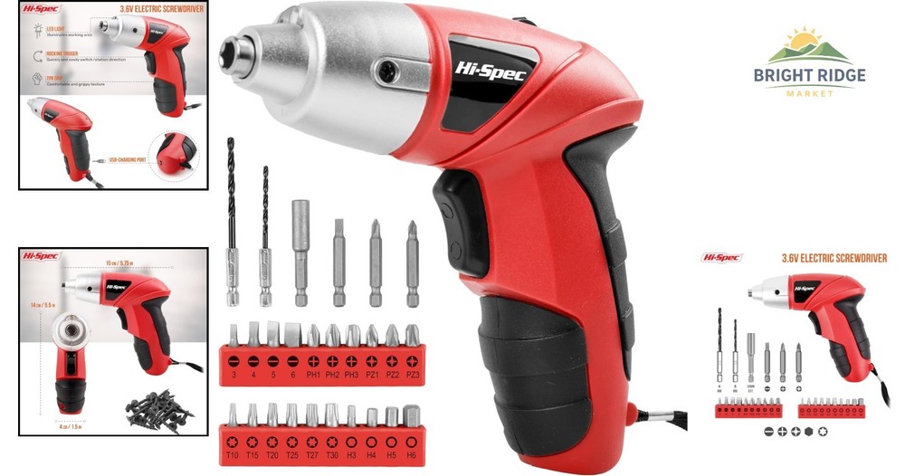 Efficient Electric Screwdriver with Compact Design and Versatile Applications