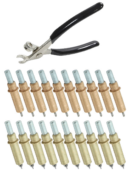 Clecos 20pk: 10pk 1/8"  10pk 3/16" Cleco Fasteners With Pliers Sheet Metal