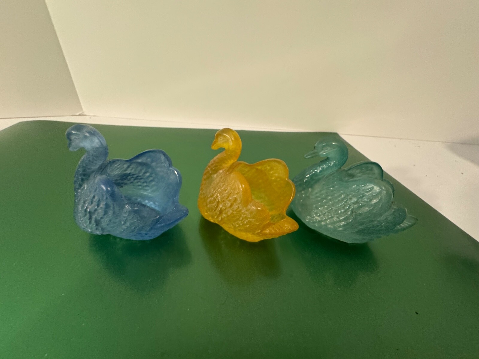 Lot of 6 Vintage Swan Salt Cellar Toothpick Holder Trinket Dish