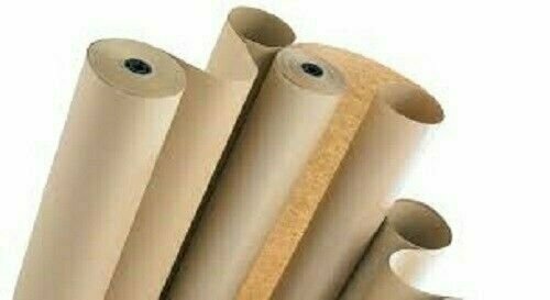 48" wide x 900' long 40 lb Rolled Brown Kraft Paper Shipping Void Crafting Fill