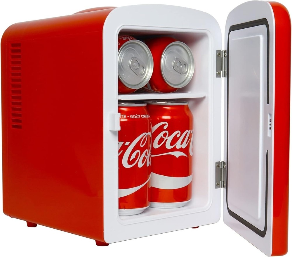 Coca-Cola Polar Bear Fridge - Compact 4L Mini Cooler with Dual Power Options